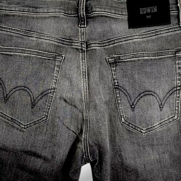 EDWIN Men’s Maddox Slim Fit Jeans in the Size 31X32” in Knight Ryder Gray Color - Picture 11 of 14